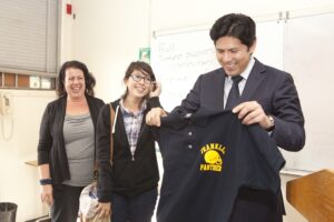 Franklin High School Speech Class & Kevin De Leon